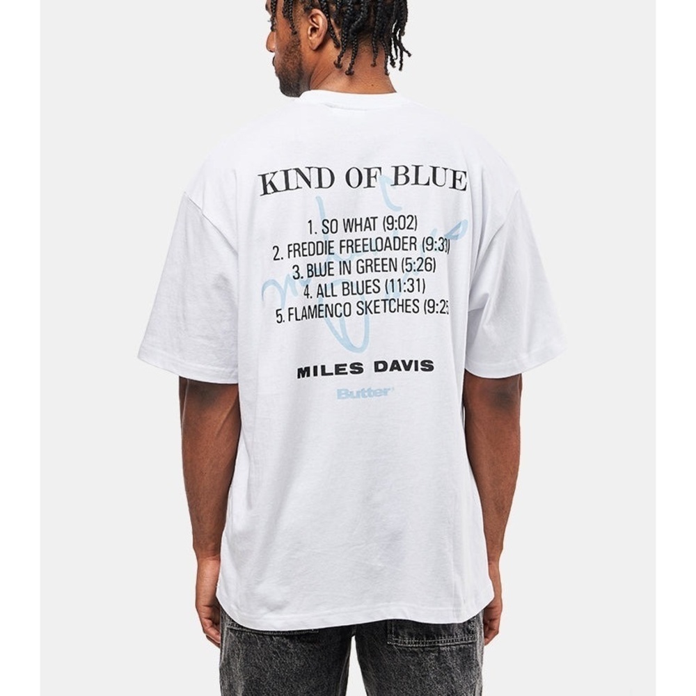 Butter Goods X Miles Davis Kind Of Blue T-Shirt - White